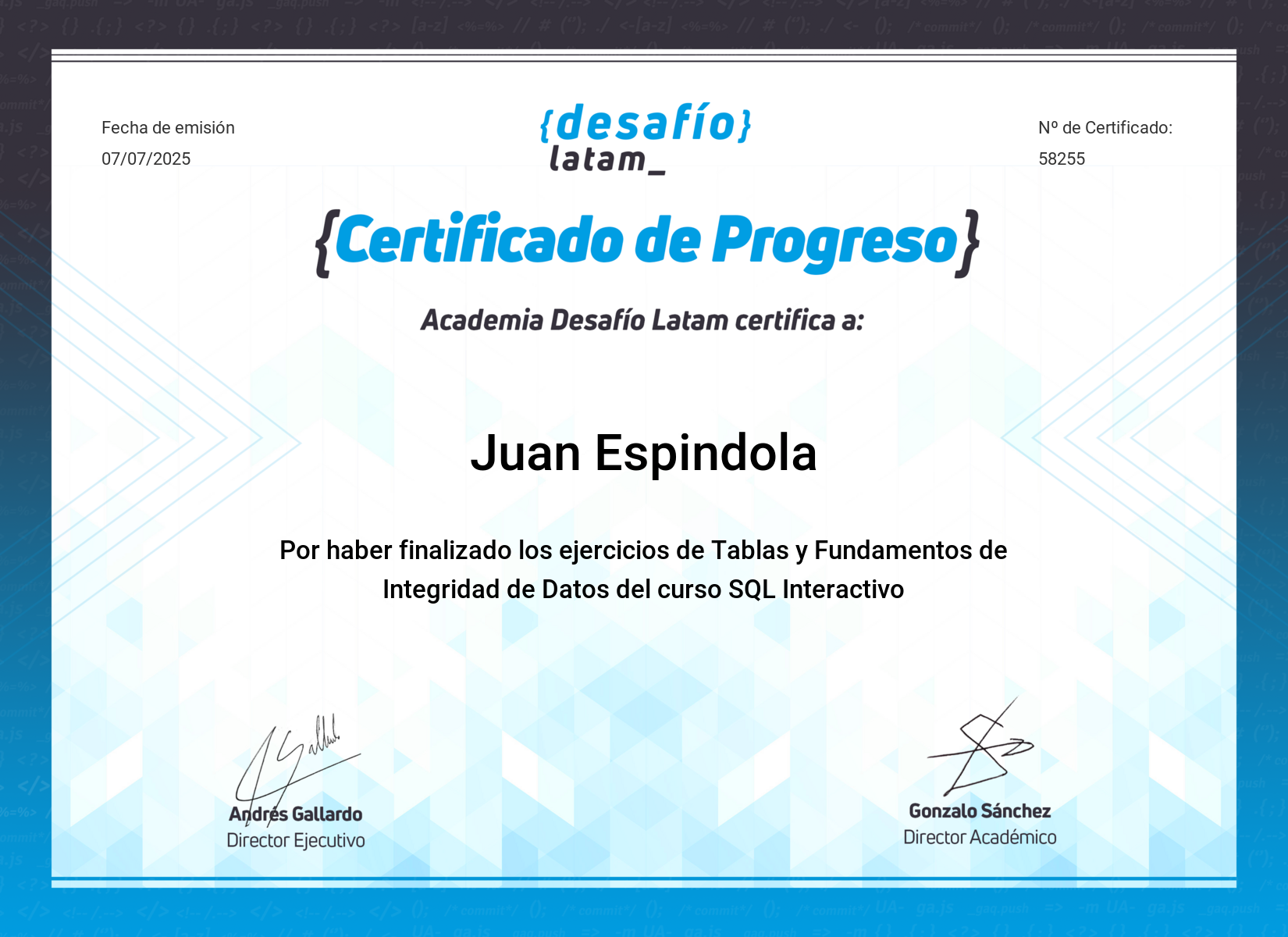SQL Interactivo - Tablas e integridad de datos