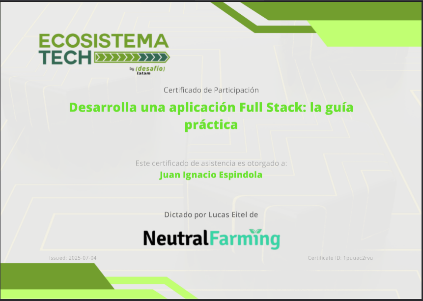 Certificación en FullStack